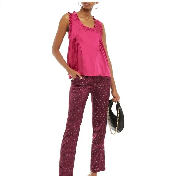 Rebecca Minkoff Karis Ruffle Satin Racerback - Picture 3 of 5